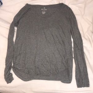 🌸AEO Soft & Sexy Grey Longsleeve Vneck🌸